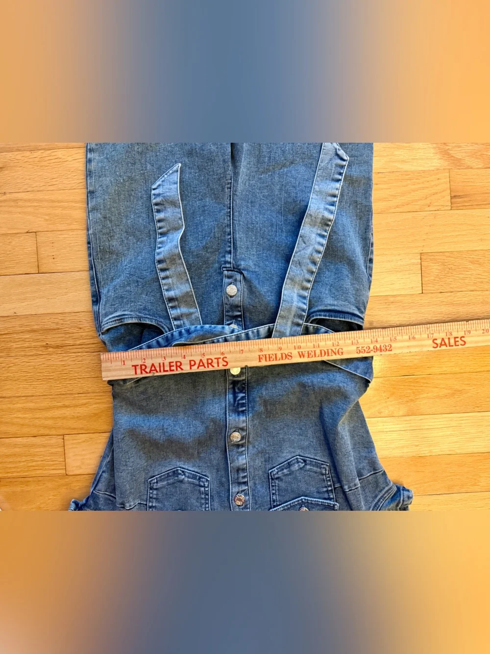 Guess Denim Women’s Maggie Overalls Jumpsuit NWT size S - Picture 6 of 11